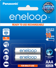Load image into Gallery viewer, eneloop AAA Ni-MH Pre-Charged Rechargeable Batteries, 2-Pcs