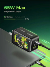 Load image into Gallery viewer, Ugreen Nexode 3-Port 2xUSB-C + 1xUSB-A 65W Gan Fast Charger Genshin Impact Ed.