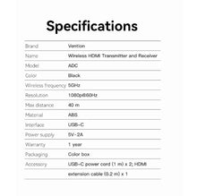 Load image into Gallery viewer, Wireless HDMI Transmission