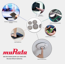 Load image into Gallery viewer, Murata CR2430 3V Lithium Coin Cell Battery 1-pc