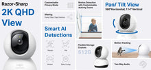 Load image into Gallery viewer, Tp-Link Tapo C220 2K QHD 4MP Pan/Tilt AI Security Wi-Fi Camera