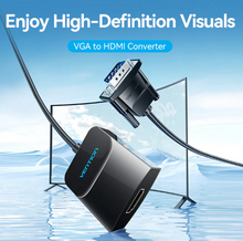 Load image into Gallery viewer, Vention VGA to HDMI™ Converter with Female Micro USB and Audio Port