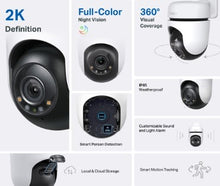 Load image into Gallery viewer, Tp-Link Tapo C510W 2K 3MP Outdoor Pan/Tilt Security Wi-Fi Camera