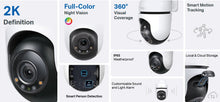Load image into Gallery viewer, Tp-Link Tapo C510W 2K 3MP Outdoor Pan/Tilt Security Wi-Fi Camera