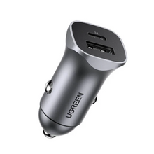 Load image into Gallery viewer, UGreen USB-C PD+USB-A QC 30W Fast Car Charger