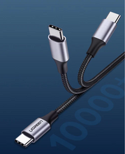 Load image into Gallery viewer, UGreen 1M USB-C 2.0 Male To USB-C 2.0 Male 3A Data Cable
