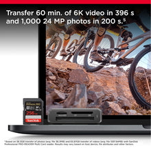 Load image into Gallery viewer, SanDisk Extreme PRO 256Gb SDXC UHS-II Memory Card - C10, U3, V60, 6K, 4K UHD, SD Card
