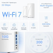 Load image into Gallery viewer, Deco BE85 BE22000 Tri-band Whole Home Mesh Wi-Fi 7 System