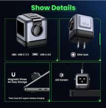 Load image into Gallery viewer, UGreen Mini Robot 65W 3-Port PD GAN Fast Charger