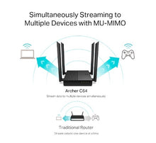 Load image into Gallery viewer, Tp-Link Archer C64 AC1200 Dual Band Full Gigabit Wi-Fi Router
