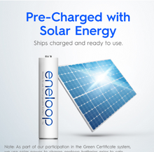 Load image into Gallery viewer, Panasonic Eneloop AAA Ni-MH Pre-Charged Rechargeable Batteries, 1Pack (4pcs)