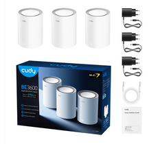 Load image into Gallery viewer, CUDY BE3600 Gigabit Mesh Wi-Fi 7 System M3600 1.0