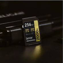 Load image into Gallery viewer, Lexar Professional 2000x SDXC Memory Card, UHS-II, C10, U3, V90, 8K Video and Full HD , Up to 300MB/s Read, 260MB/s Write