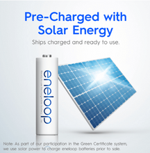 Load image into Gallery viewer, Panasonic Eneloop AA Ni-MH Pre-Charged Rechargeable Batteries, 1Pack (4pcs)