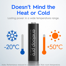 Load image into Gallery viewer, Panasonic Eneloop Pro High Capacity AA Ni-MH Pre-Charged Rechargeable Batteries, 1Pack (4pcs)