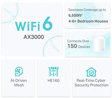Load image into Gallery viewer, Deco X50 AX3000 Whole Home Mesh WiFi 6 Unit