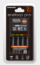 Load image into Gallery viewer, Panasonic eneloop pro K-KJ55HC40T2 smart and quick charger + AA Size 4pcs
