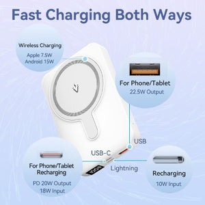 Vention 10000mAh Magnetic Wireless Power Bank 22.5W