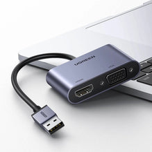 Load image into Gallery viewer, UGREEN USB 3.0 to HDMI + VGA Adapter
