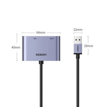 Load image into Gallery viewer, UGREEN USB 3.0 to HDMI + VGA Adapter
