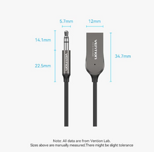 Load image into Gallery viewer, Vention USB Bluetooth Audio Receiver for Car
