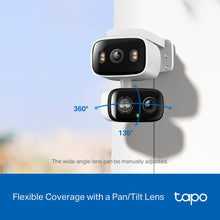 Load image into Gallery viewer, Tapo C246D New Indoor/Outdoor Dual Lens Pan/Tilt Security Camera
