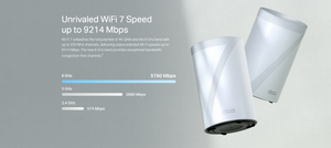Deco BE65 BE11000 TRI-Band Whole Home Mesh WiFi 7 System