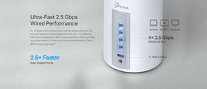 Deco BE65 BE11000 TRI-Band Whole Home Mesh WiFi 7 System