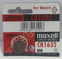 Load image into Gallery viewer, Maxell CR1632 Lithium Coin Battery 1-pc
