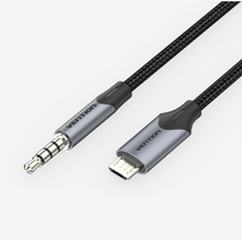 Load image into Gallery viewer, Vention Micro USB to 3.5mm Audio Cable for Hi-Fi Sound Card Microphone Karaoke 3.5 Jack Adapter for Samsung Xiaomi Android Phone
