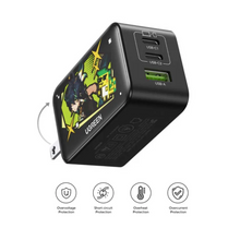 Load image into Gallery viewer, Ugreen Nexode 3-Port 2xUSB-C + 1xUSB-A 65W Gan Fast Charger Genshin Impact Ed.
