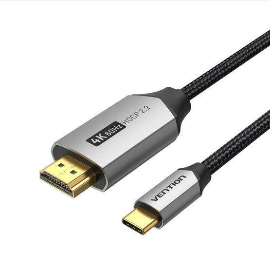 VENTION USB C to HDMI Cable 6.6FT (4K@60Hz, 2K@120Hz, 1080P@144Hz)