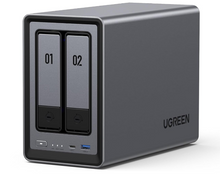 Load image into Gallery viewer, UGREEN NASync DXP2800 2-bay, Intel N100 quad-core CPU, 8GB DDR5 RAM, 2.5GbE LAN, 4K HDMI, diskless
