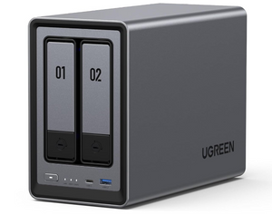 UGREEN NASync DXP2800 2-bay, Intel N100 quad-core CPU, 8GB DDR5 RAM, 2.5GbE LAN, 4K HDMI, diskless