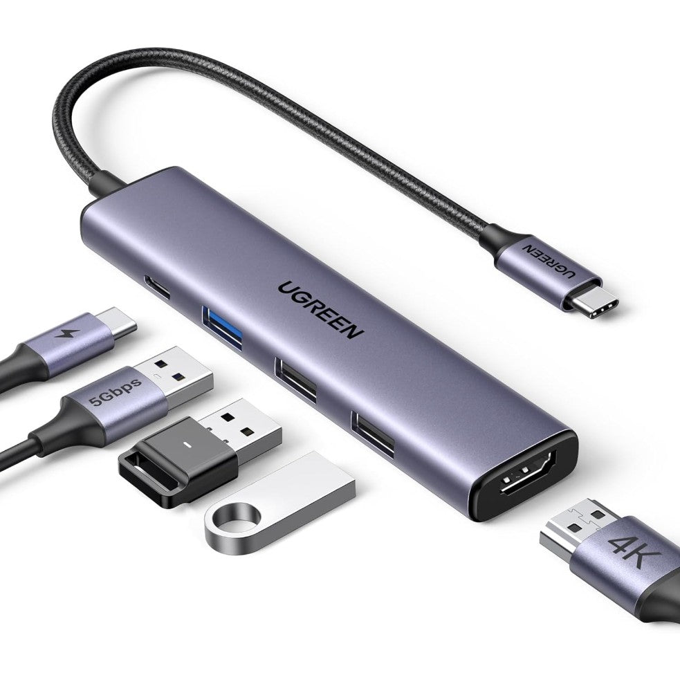 USB-C 5 in 1 Multifunction 4K HDMI Adapter