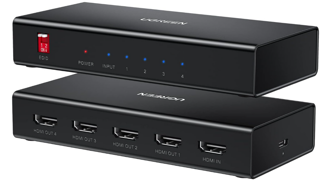 UGREEN HDMI Splitter 1 in 4 Out 4K@60Hz HDMI 2.0 Splitter