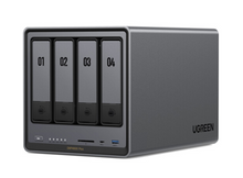 Load image into Gallery viewer, UGREEN NASync DXP4800 Plus 4-bay, Intel Pentium Gold 8505 5-core CPU, 10GbE + 2.5GbE LAN, 4K HDMI, diskless

