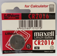 Load image into Gallery viewer, Maxell CR2016 Lithium Coin Battery 1-pc
