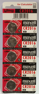 Maxell CR2016 Lithium Coin Battery 1-pc