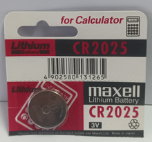 Load image into Gallery viewer, Maxell CR2025 Lithium Coin Battery 1-pc
