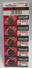 Load image into Gallery viewer, Maxell CR2025 Lithium Coin Battery 1-pc
