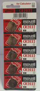 Maxell CR2032 Lithium Coin Battery 1-pc