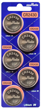 Load image into Gallery viewer, Murata CR2430 3V Lithium Coin Cell Battery 1-pc
