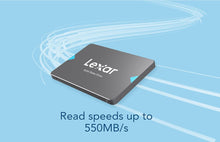 Load image into Gallery viewer, Lexar NQ100 2.5&quot; SATA III (6Gb/s) 256GB SSD, up to 550MB/s Read Solid State Drive, Internal SSD for Laptop, Desktop Computer
