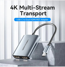 Load image into Gallery viewer, Vention USB-C to Dual HDMI™ MST Adapter
