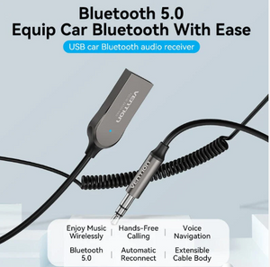 Vention USB Bluetooth Audio Receiver for Car