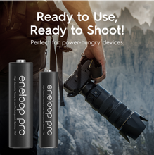 Load image into Gallery viewer, Panasonic Eneloop Pro High Capacity AA Ni-MH Pre-Charged Rechargeable Batteries, 1Pack (4pcs)
