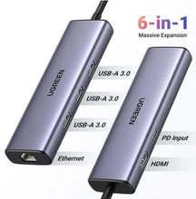 Load image into Gallery viewer, UGreen USB-C 6-In-1 4K HDMI Multifunction Adapter
