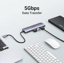 Load image into Gallery viewer, USB-C 6 in 1 Multifunction 4K HDMI Adapter
