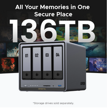Load image into Gallery viewer, UGREEN NASync DXP4800 Plus 4-bay, Intel Pentium Gold 8505 5-core CPU, 10GbE + 2.5GbE LAN, 4K HDMI, diskless
